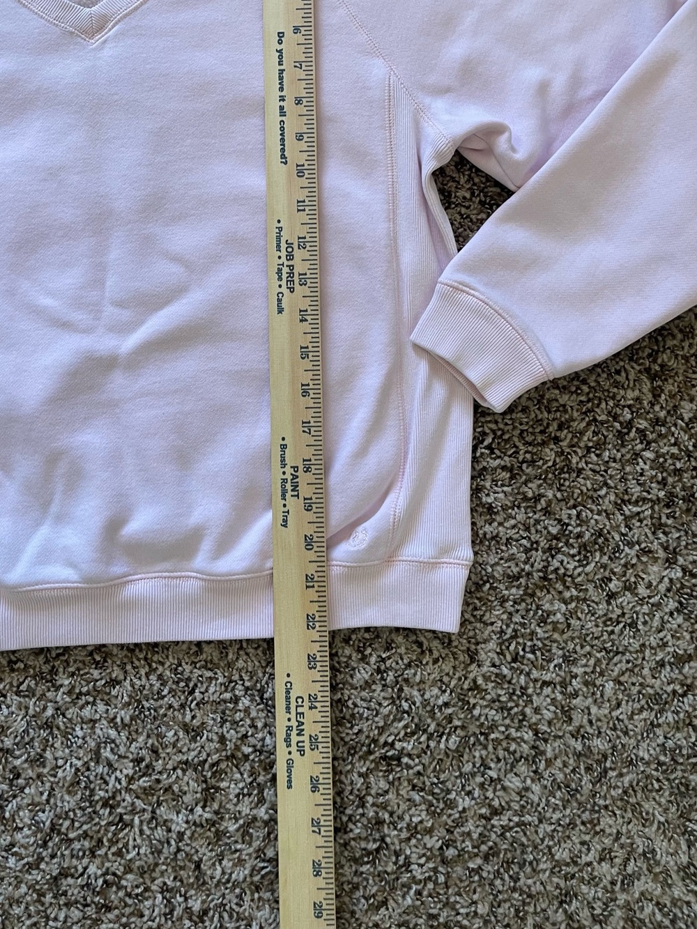 IZOD Golf Classix Pink V Neck Sweatshirt Small S Women's Raglan Pullover‎ Solid - Picture 5 of 12